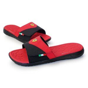 PUMA Ferrari Slip-In Sandal slipper rubber cushion Men 10 US Rosso Corsa Italy